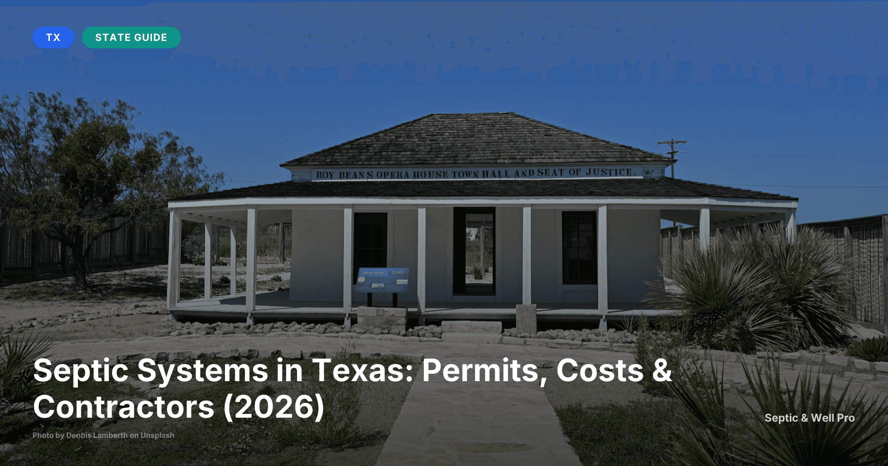 Septic Systems in Texas: Permits, Costs & Contractors (2026)