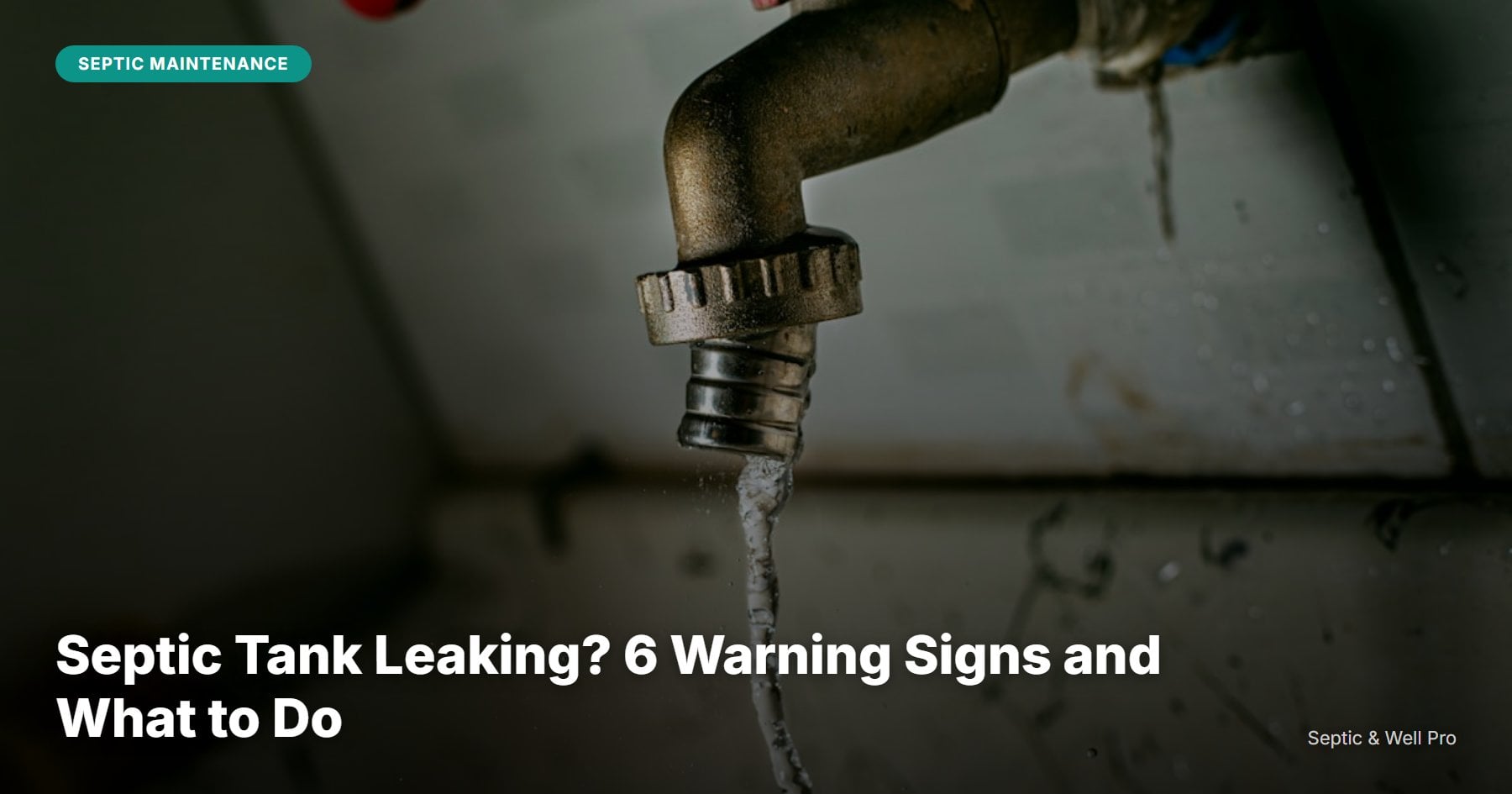 Septic Tank Leaking? 6 Warning Signs and What to Do