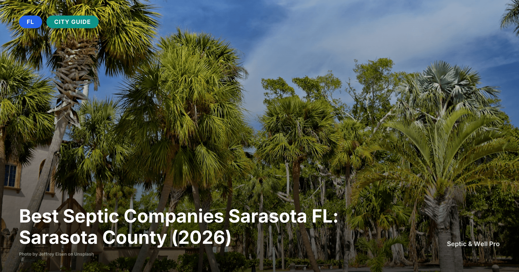 Best Septic Companies Sarasota FL: Sarasota County (2026)