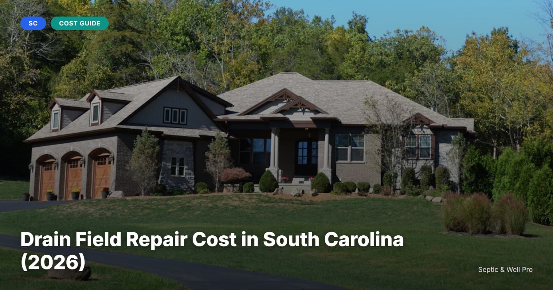 Drain Field Repair Cost in South Carolina (2026)