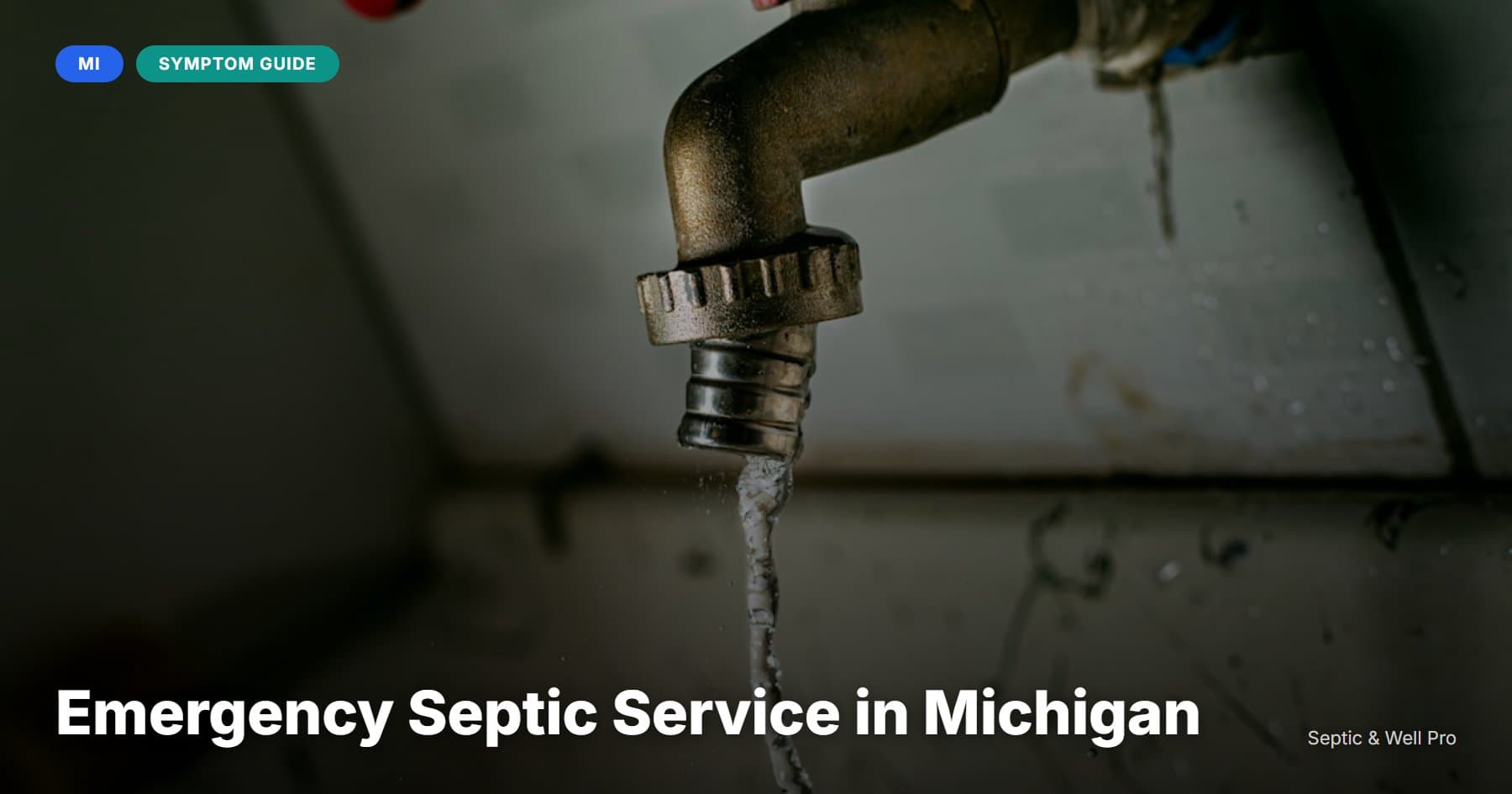 Emergency Septic Service in Michigan
