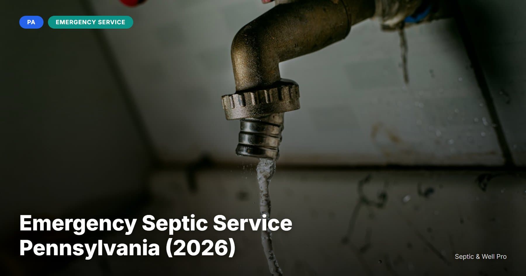 Emergency Septic Service Pennsylvania (2026)