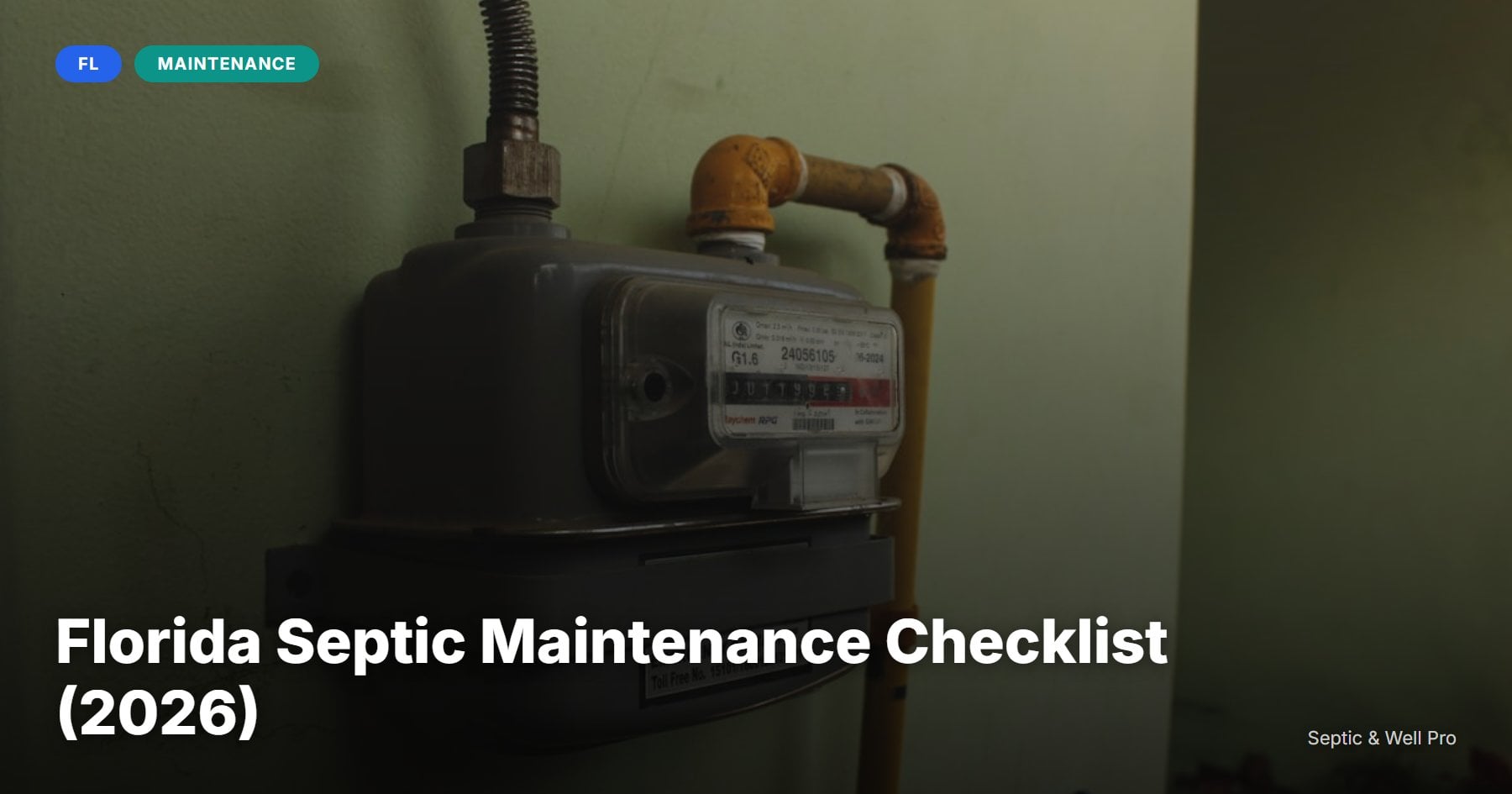 Florida Septic System Maintenance Checklist (2026)