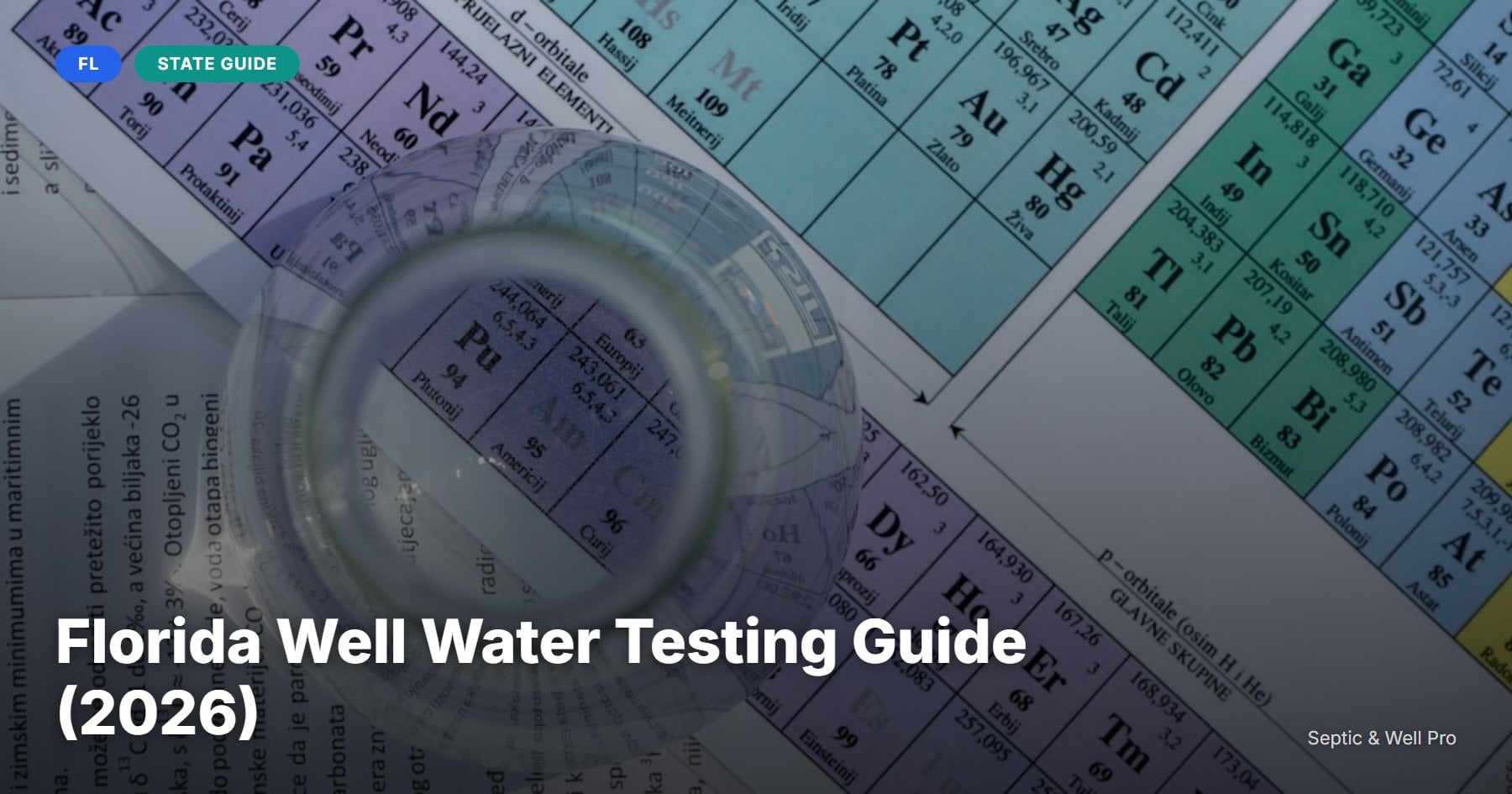 Florida Well Water Testing Guide (2026)