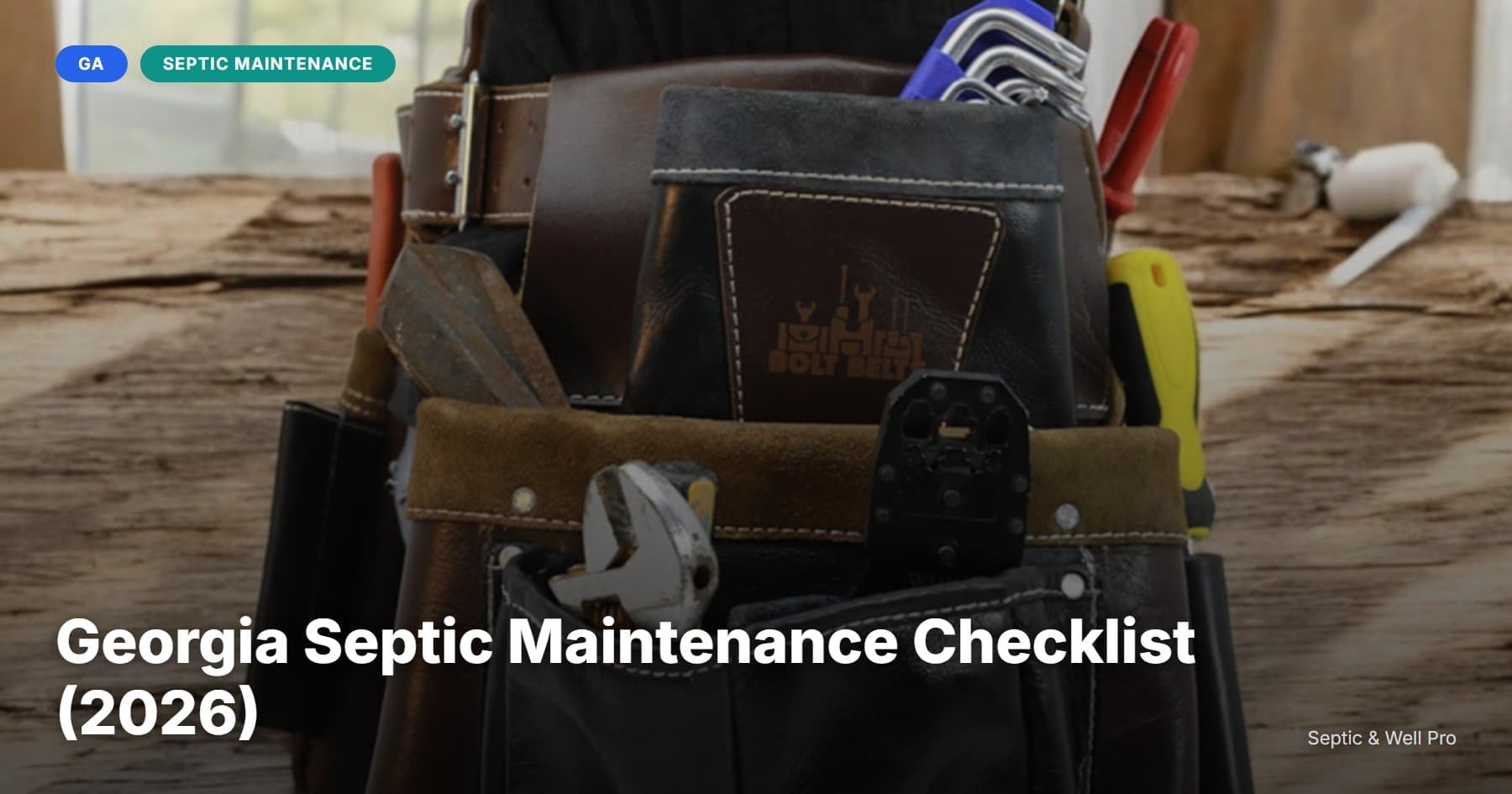 Georgia Septic Maintenance Checklist (2026)