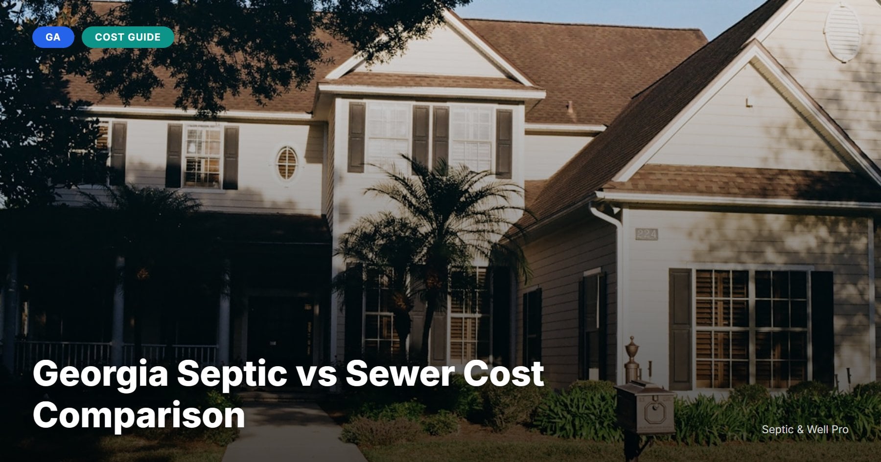 Georgia Septic vs Sewer Cost Comparison