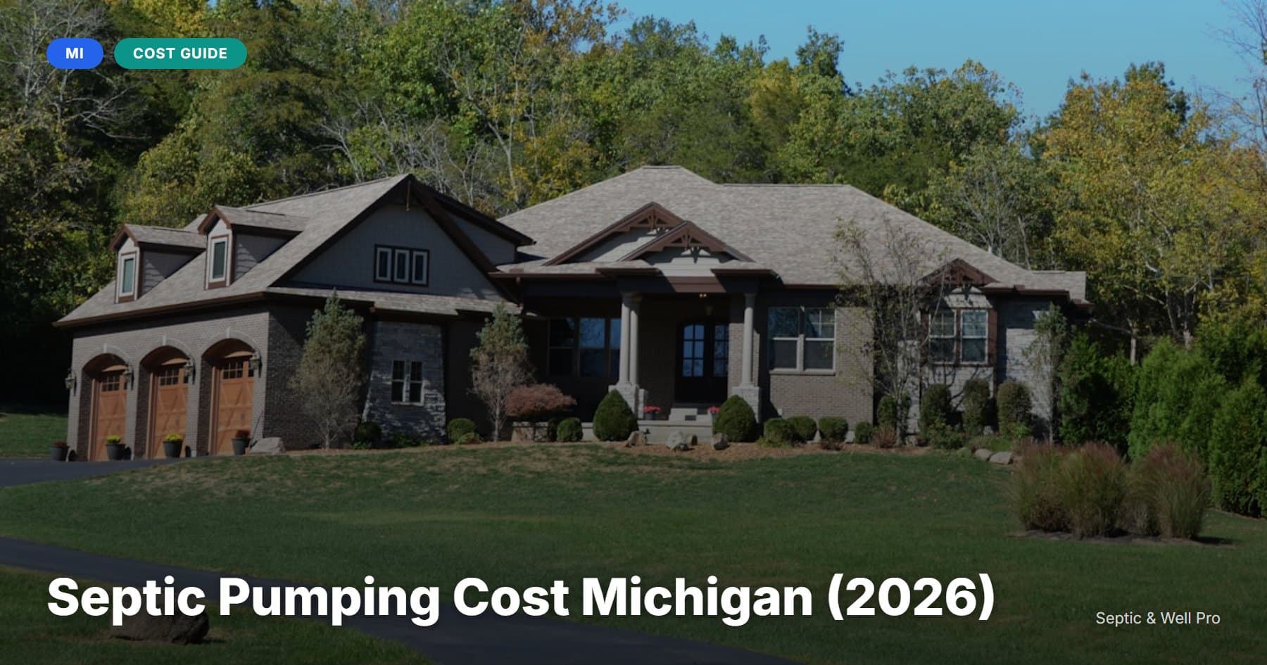 Septic Pumping Cost Michigan (2026)