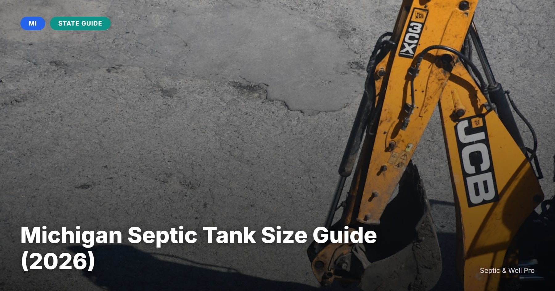 Michigan Septic Tank Size Guide (2026)