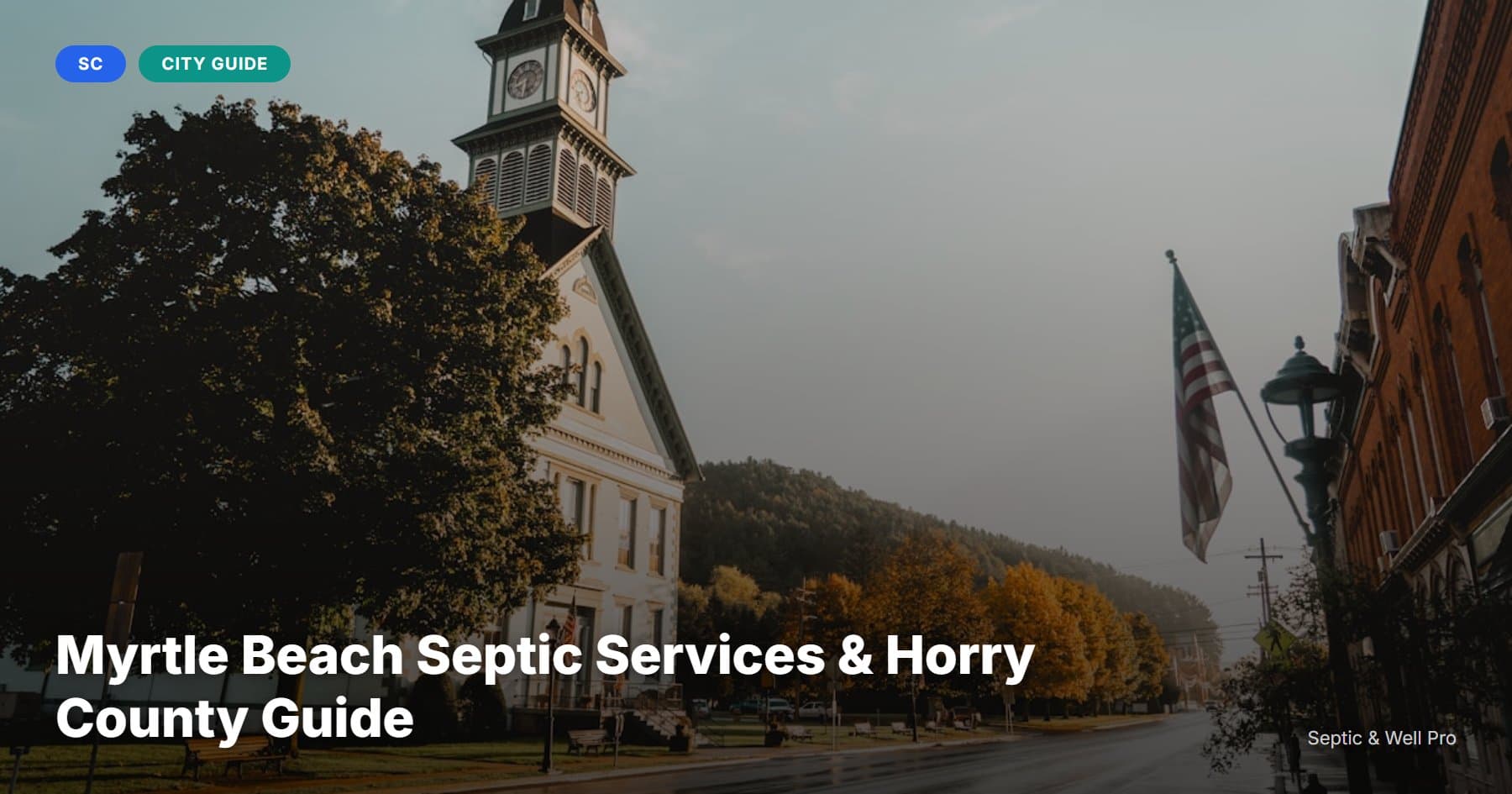 Myrtle Beach Septic Services & Horry County Guide