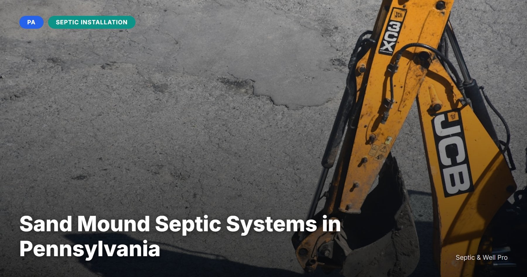 Sand Mound Septic Systems in Pennsylvania