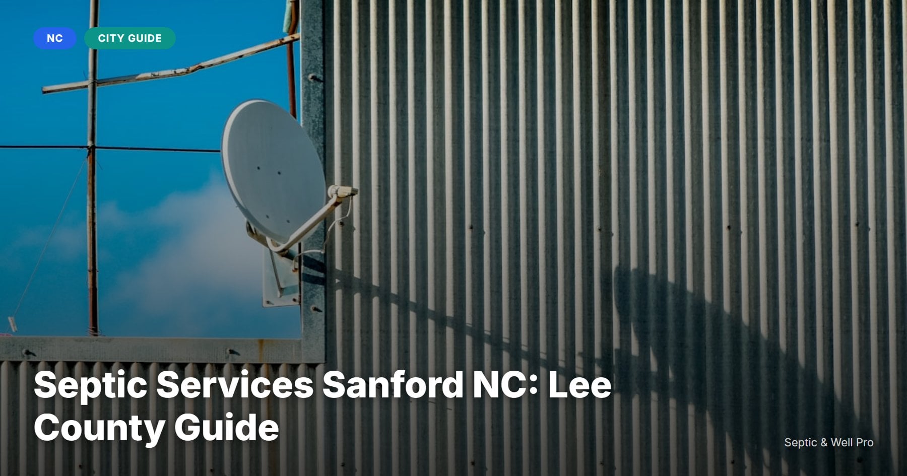 Septic Services Sanford NC: Lee County Guide