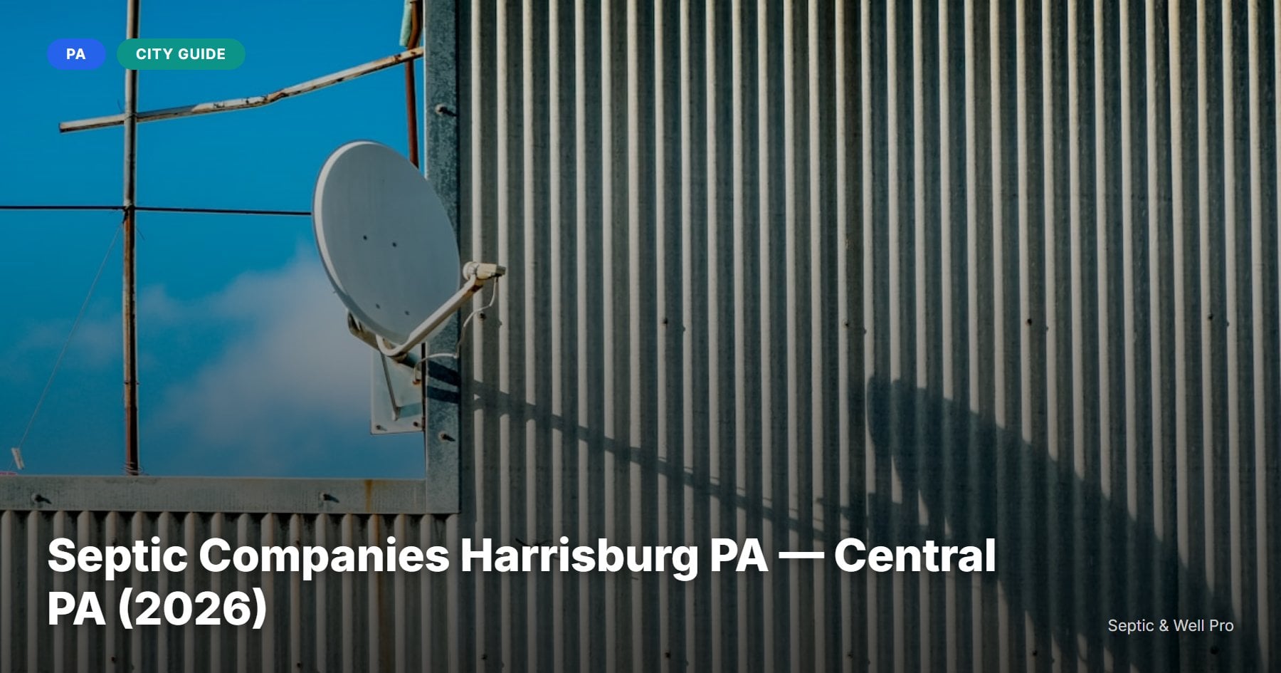 Septic Companies Harrisburg PA — Central PA (2026)