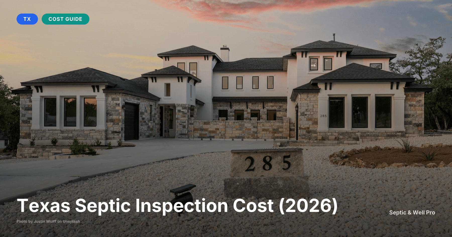 Texas Septic Inspection Cost (2026)