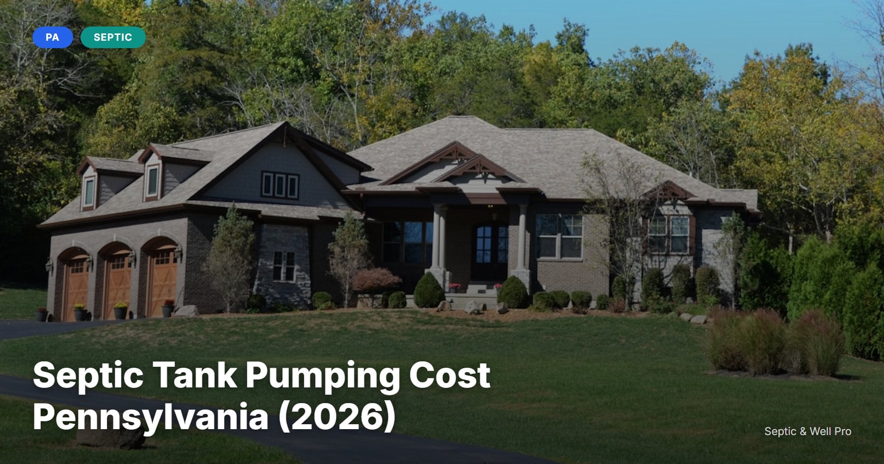 Septic Tank Pumping Cost Pennsylvania (2026)