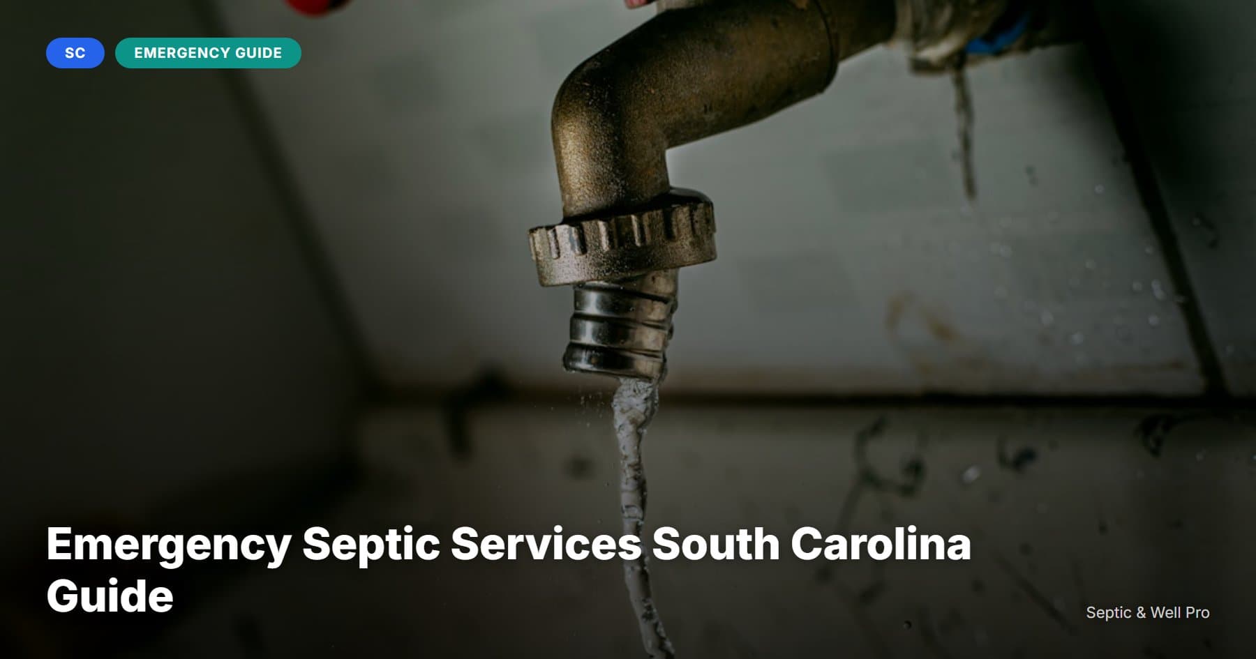 Emergency Septic Services South Carolina Guide