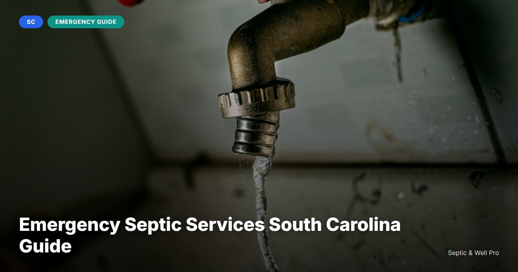 Emergency Septic Services South Carolina Guide