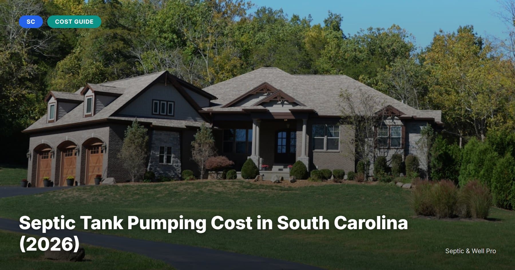 Septic Tank Pumping Cost in South Carolina (2026)