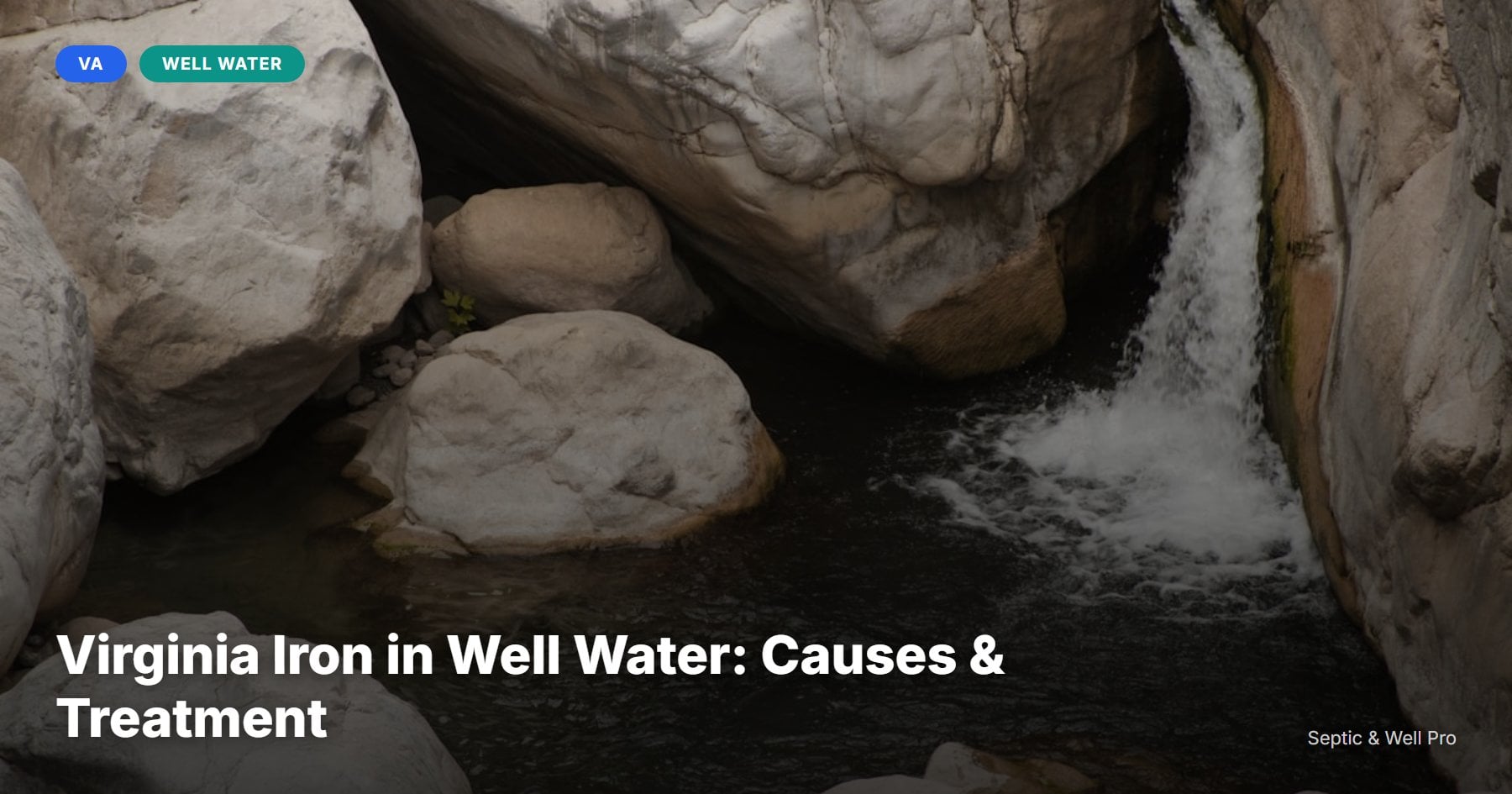 Virginia Iron in Well Water: Causes & Treatment