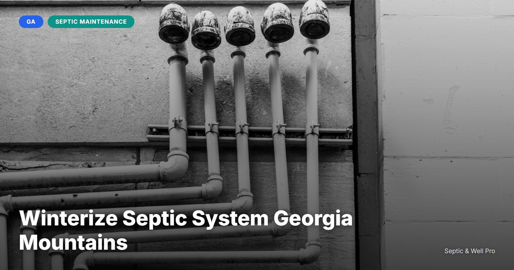 Winterize Septic System Georgia Mountains